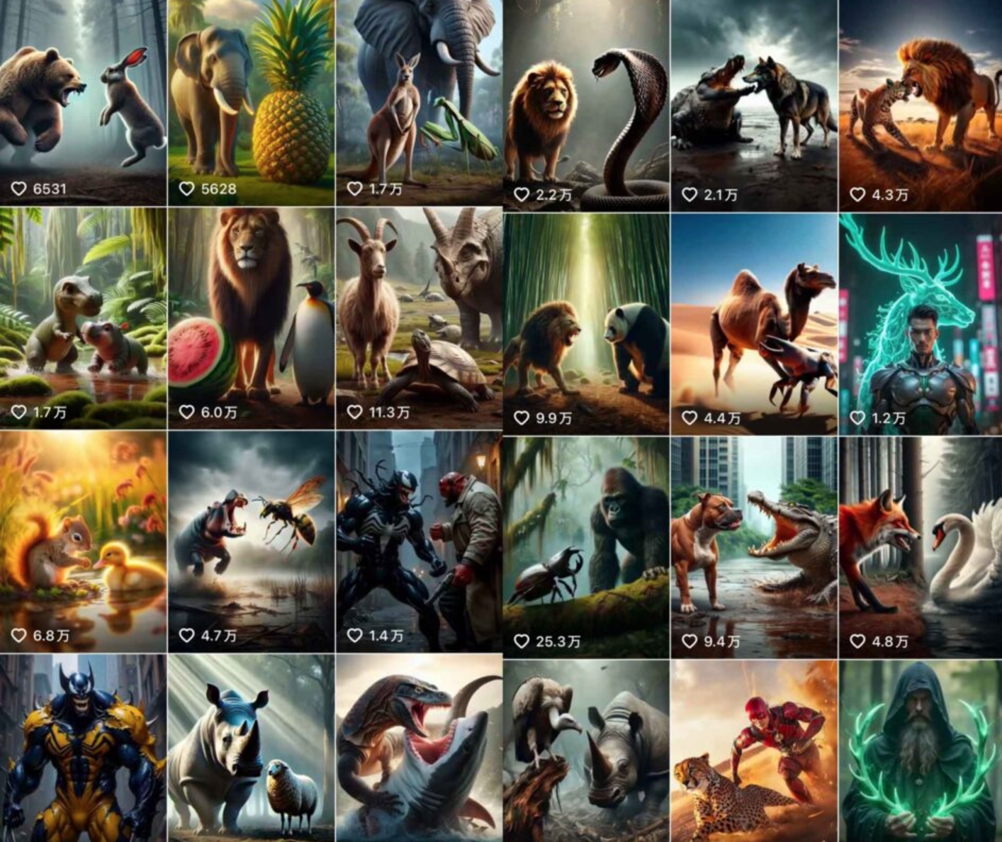 图片[1]-【2024.11.30】最近很火的AI动物融合视频拆解，详细制作教程-网创之家