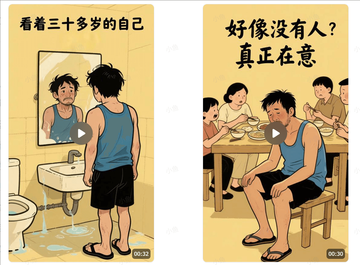 图片[1]-【2025.7.16】中年男人扎心语录图文视频，1个月涨粉15万-网创之家