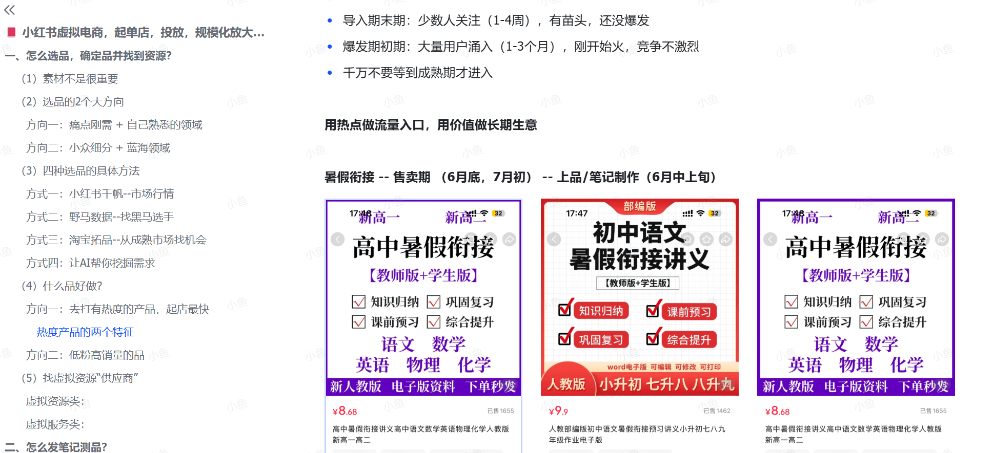 图片[1]-【2025.8.2】小红书虚拟电商从0到1：起店、投放、放大全流程拆解！-网创之家