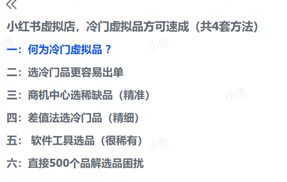 图片[2]-【2025.9.12】小红书虚拟店，冷门虚拟品方可速成（共4套方法）-网创之家